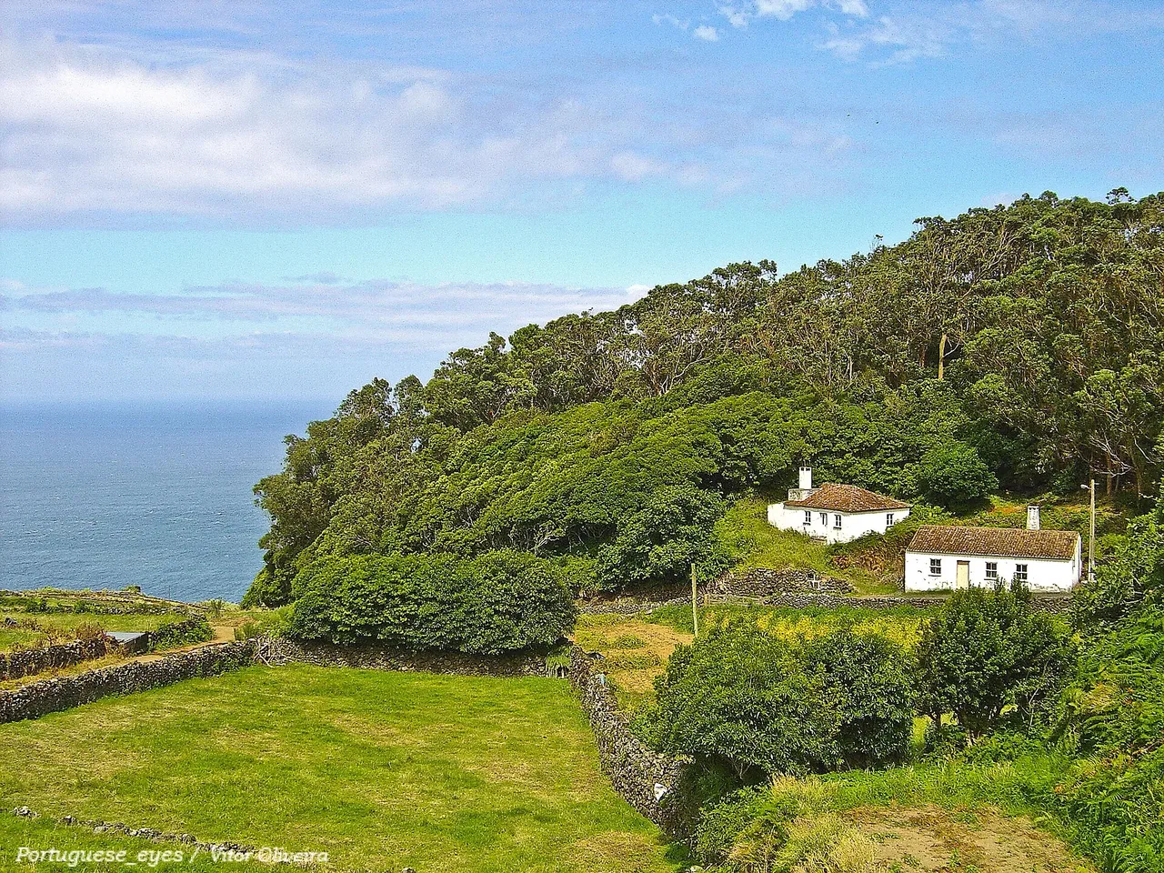 El pueblo costero de Serreta, en Terceira.