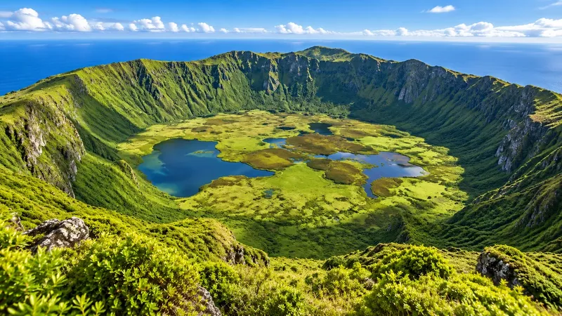 The lake inside the Caldeirão