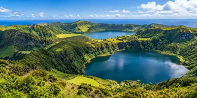 Crater lakes in the highlands