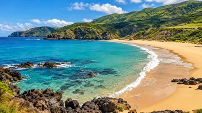 The beach at Praia Formosa