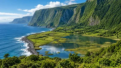 The lagoons of Fajã dos Cubres