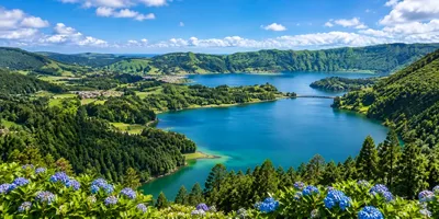 Sete Cidades from a viewpoint